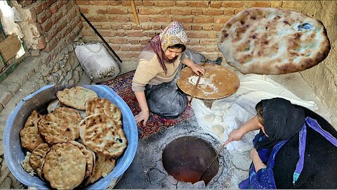 Baking traditional bread in the tandoor ♤ Bake 100 loaves in 10 minutes