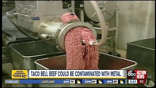 Taco Bell seasoned beef recalled over concerns of metal contamination
