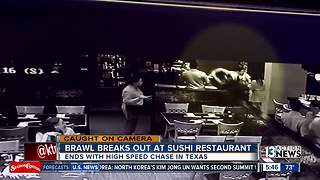 Brawl breaks out at sushi restaurant