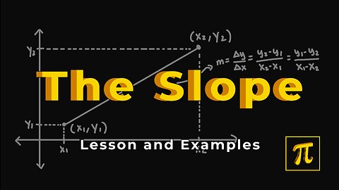 How to FIND the SLOPE given TWO points? - Just an EASY formula to remember!