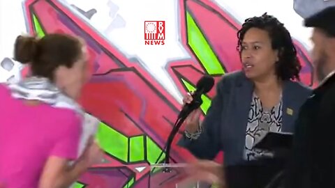 Pro Hamas Protestor Almost Takes Down Radical D.C. Mayor Muriel Bowser