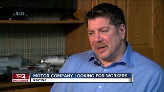 Racine motor company seeking workers