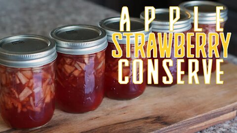 Apple Strawberry Conserve Canning Recipe