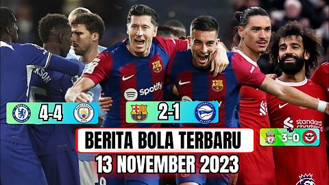 BRACE Gemilang Mo Salah ✌ vs Brentford,Barcelona menang, Lewandowski Brace,Berita Bola Terbaru