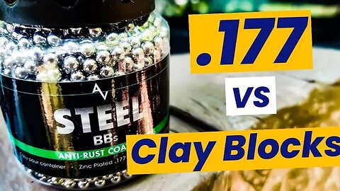 How Powerful is a BB Gun??? - .177 vs Clay Blocks!!!