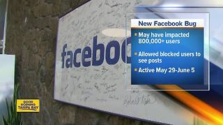 Nearly 1 million Facebook users may have been impacted by bug