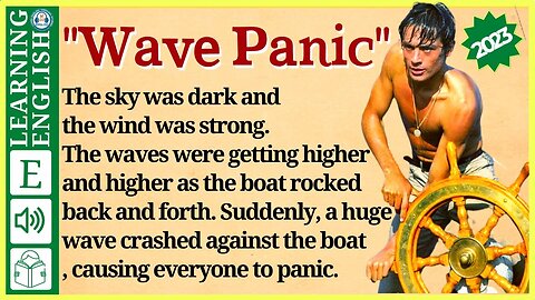 english story for listening ⭐ Level 3 – Wave Panic | WooEnglish