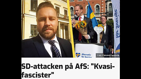 Presstopp! Mattias Karlsson, SD, attackerar AFS
