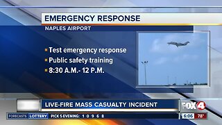 Authorities training for mass casualty incident at Naples Airport on Wednesday