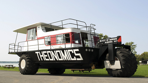 Amphibious Houseboat Hits The Road | Ridiculous Rides