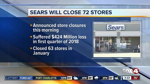 Sears will close 72 more stores after $424 million first-quarter loss