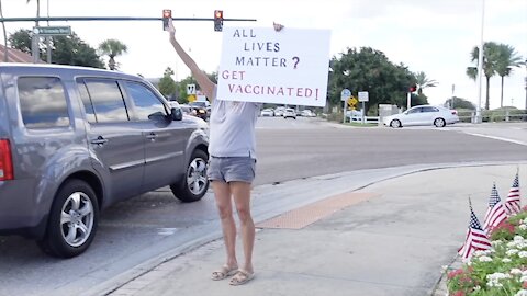 "All Lives Matter? Get Vaccinated!" Rally #TRIGGERED (Ormond Beach, FL) - UNCENSORED