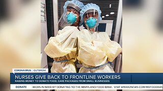 Nurses give back to Maryland frontline workers