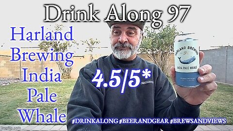 Drink Along w #beerandgear 97: Harland Brewing India Pale Whale 4.5/5*