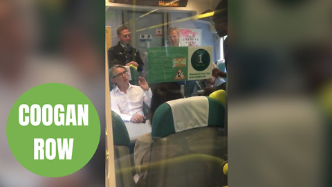 Steve Coogan stands up for commuters on packed train