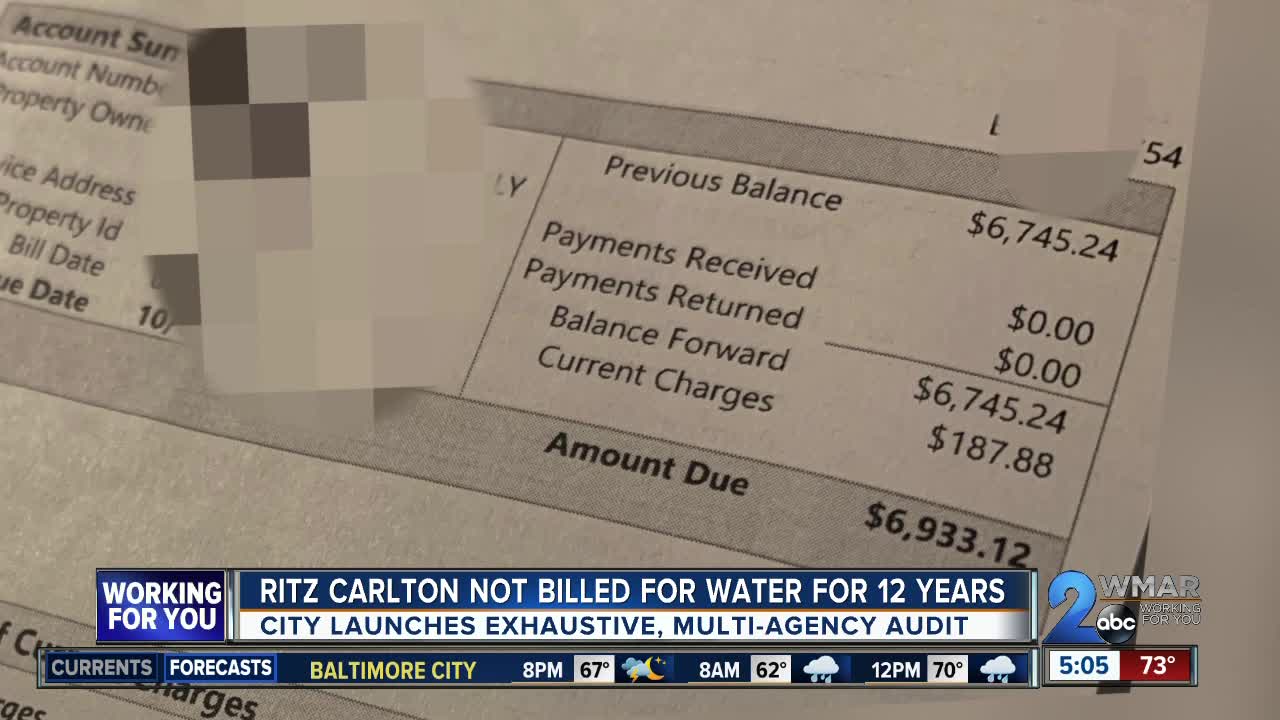 Ritz Carlton not billed for water for 12 years