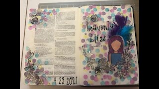 Let's bible Journal Hebrews 4 (from Lovely Lavender Wishes)