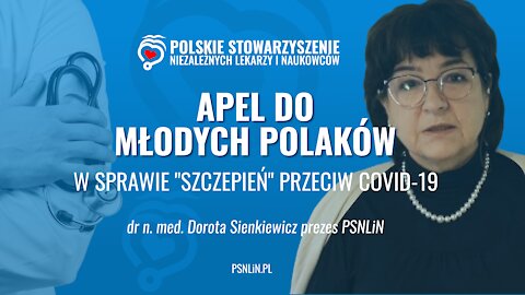 APEL DO MŁODYCH POLAKÓW - dr Dorota Sienkiewicz prezes PSNLiN