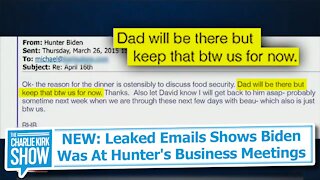 NEW: Leaked Emails Show Biden Was At Hunter's Business Meetings