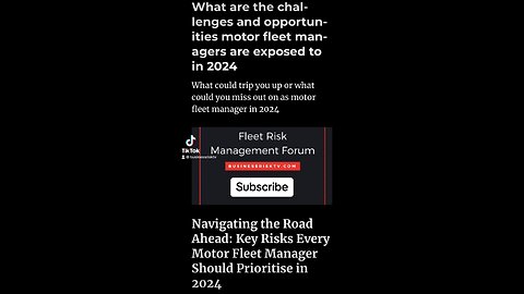 Navigating the Road Ahead: Key Risks Every Motor Fleet Manager Should Prioritise in 2024
