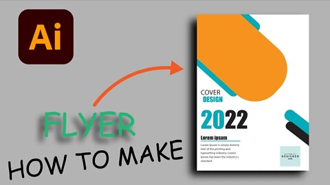 How to make a Business Flyer Template Graphic Design Adobe Illustrator cc 2022