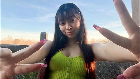 ASMR Outside | Hand Movements & Swirls, Close Whispers