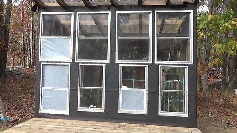 Finishing Greenhouse Windows & Making Double Door