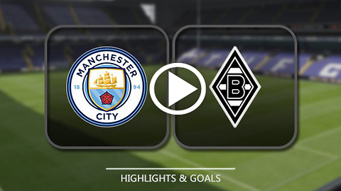 Manchester City 4 : 0 Borussia M'gladbach - UEFA champions league goals