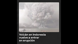 Nueva erupción del volcán Ruang en Indonesia alcanza 5.000 metros