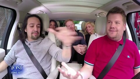 James Corden joined by Lin-Manuel Miranda for Carpool Karaoke #carpoolkaraoke