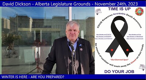 David Dickson - Alberta Legislature Grounds - November 24th, 2023
