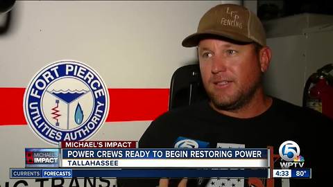 Local power crews ready to help restore electricity to Florida Panhandle after Hurricane Michael