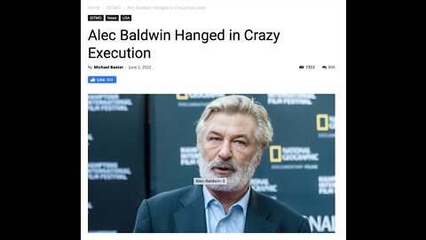 Alec Baldwin Hanged in Crazy Execution