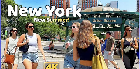 【4K】WALK Times Square NEW YORK City USA ( PART 01 )