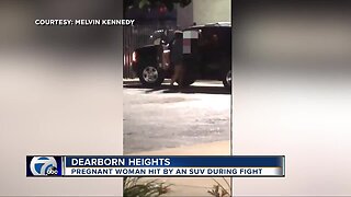 Pregnant woman hit by an SUV during fight