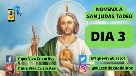 NOVENA SAN JUDAS TADEO DIA 3: 28 de Octubre, San Juditas #SanJudas #SanJuditas #SanJudasTadeo