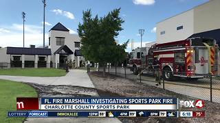 Fire under investigation at Charlotte County Sports Park