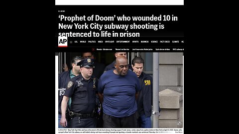 NYC subway shooter sentenced to life in prison