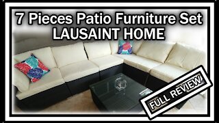 LAUSAINT HOME 7 Pieces Patio Furniture Sets All Weather PE Rattan FULL REVIEW