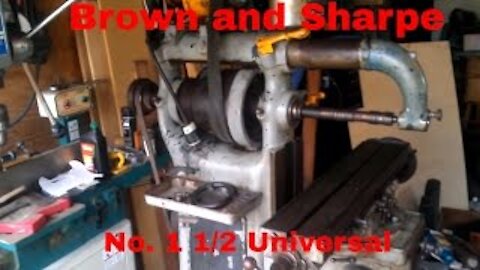 Brown and Sharpe #1 1/2 horizontal mill with universal head