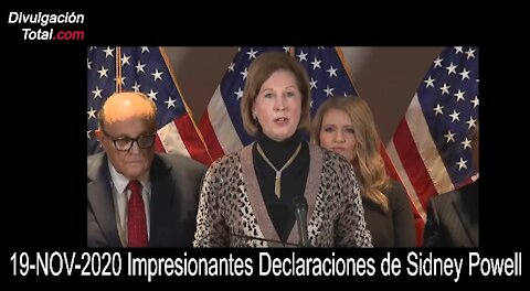 19-NOV-2020 Impresionantes Declaraciones de Sidney Powell