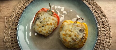 When I get bored with all the recipes, I make this one! Delicious stuffed peppers!