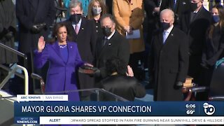 Mayor Gloria shares VP connection