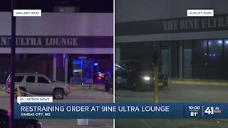 Restraining order at 9ine Ultra Lounge