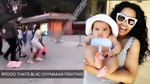 Blac Chyna PUNCHES People Trying To Touch Dream At Six Flags Magic Mountain!