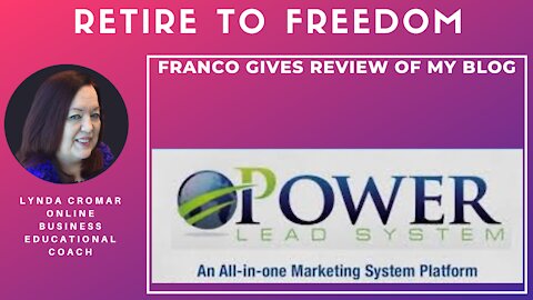 Franco Gives Review Of My Blog