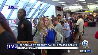 Heavy delays at Fort Lauderdale airport after severe flooding in Broward County