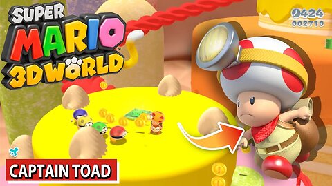 What if you play as Caiptan Toad in Super Mario 3D World?
