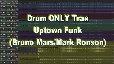 Drum ONLY Trax - Uptown Funk (Bruno Mars & Mark Ronson)