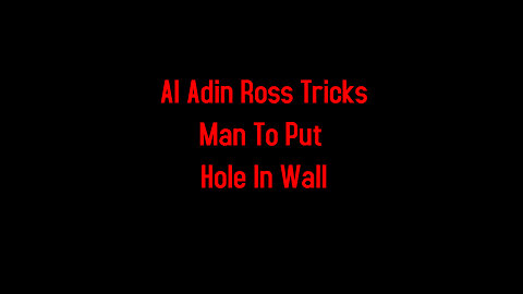 AI Adin Ross Tricks Man To Put Hole In Wall